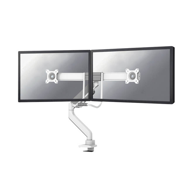 Monitorarm Neomounts NEXT Core dual 17-32" wit