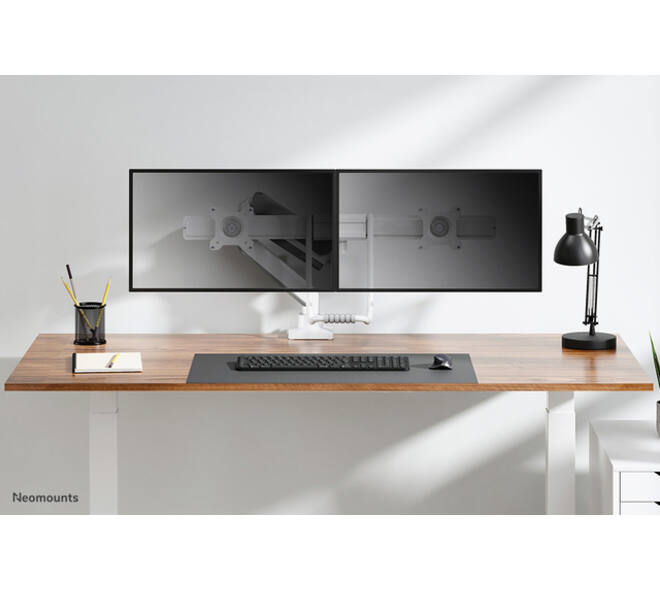 Monitorarm Neomounts NEXT Core dual 17-32" wit