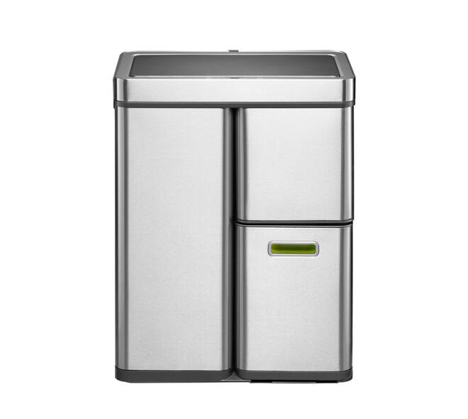 Afvalbak EKO Mirage Plus sensor 30liter en 2x15liter RVS