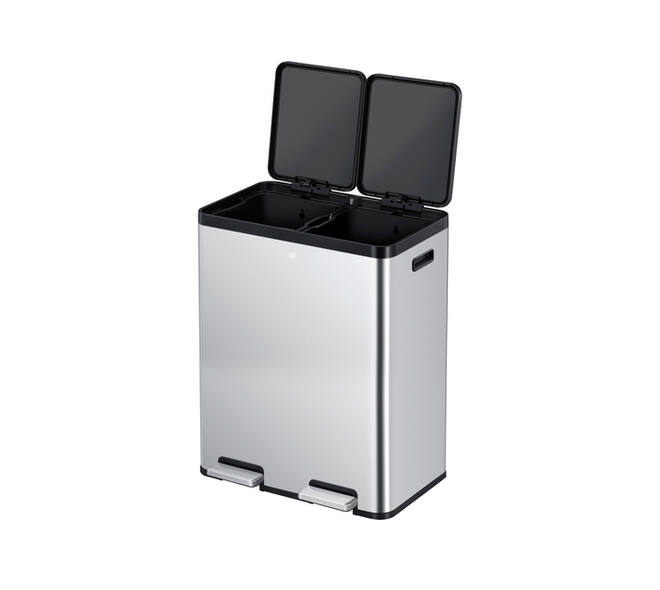 Pedaalemmer EKO Essential Recycler 2x30 liter rvs