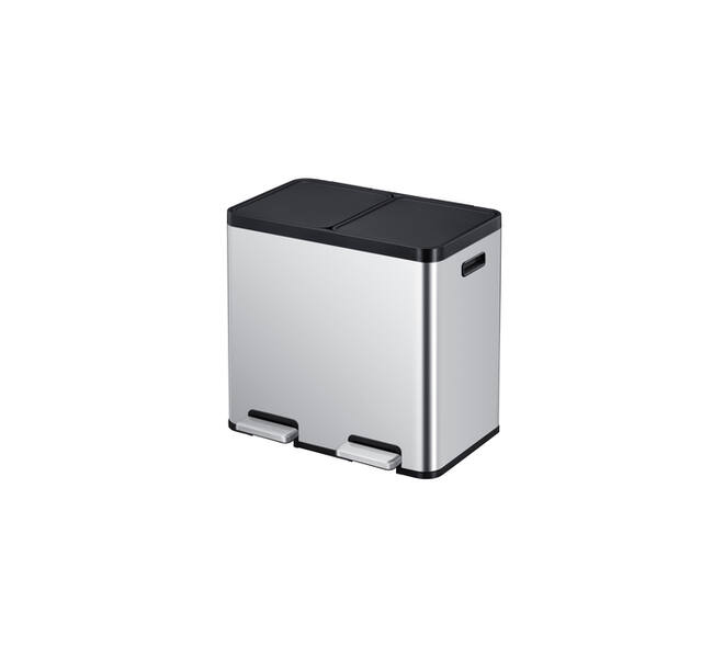 Pedaalemmer EKO Essential Recycler 2x22 liter rvs