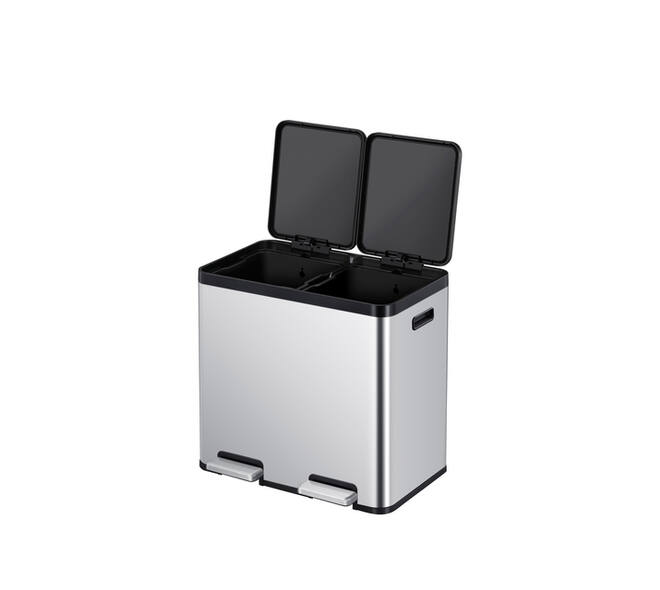 Pedaalemmer EKO Essential Recycler 2x22 liter rvs