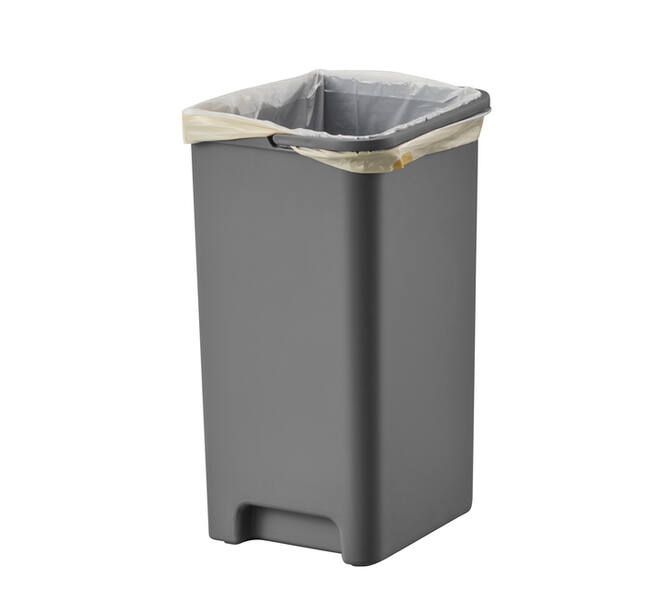 Pedaalemmer EKO Hana Duo Recycling 2x10 liter grijs wit