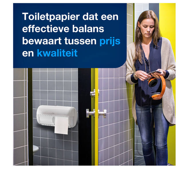 Toiletpapier Tork T4 Advanced 2-laags 200 vel wit 472161
