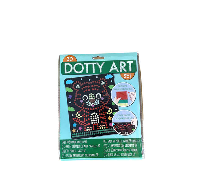 Knutselset 3D Dotty art assorti