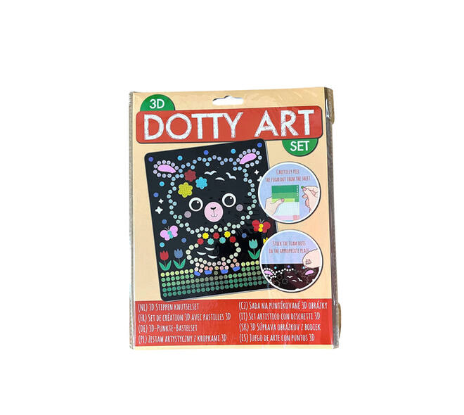 Knutselset 3D Dotty art assorti