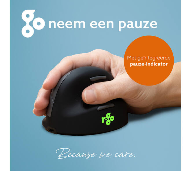 Muis R-Go Ergonomisch HE Break Wireless Rechts S
