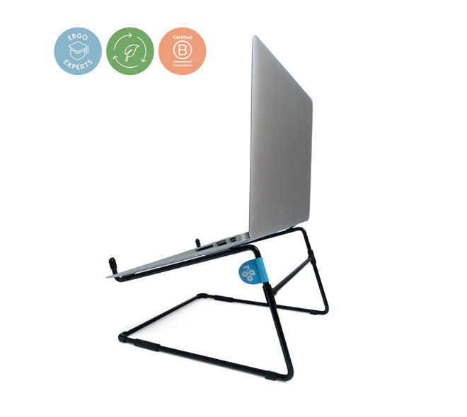 Laptopstandaard R-Go Office Zwart