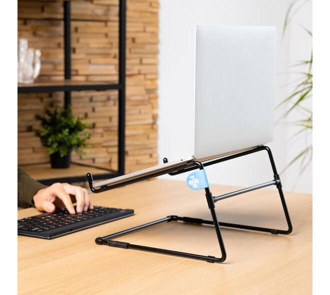 Laptopstandaard R-Go Office Zwart