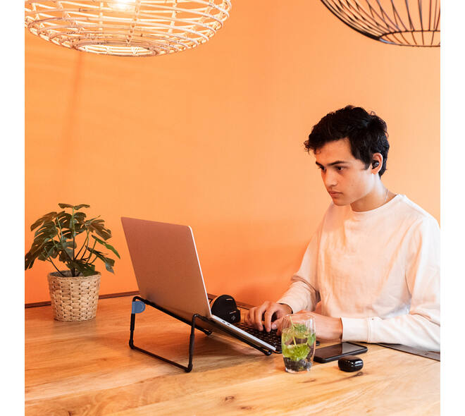 Laptopstandaard R-Go Travel Zwart