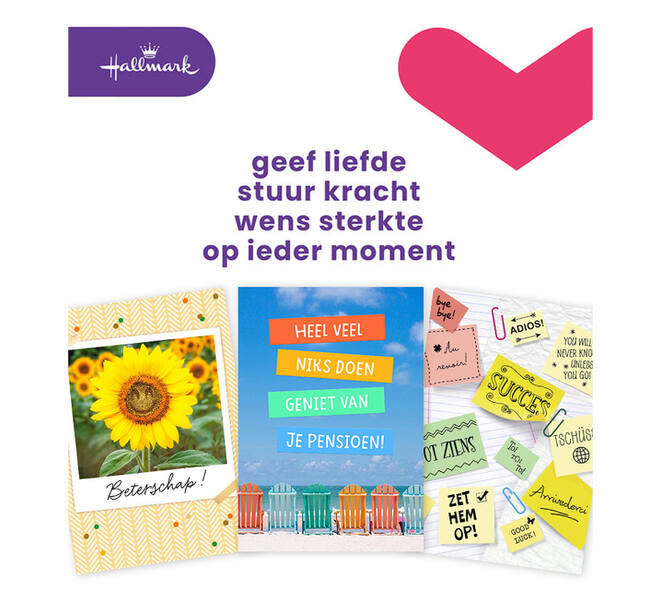 Wenskaart Hallmark Business Box zakelijke momenten A4 navulset à 8 stuks