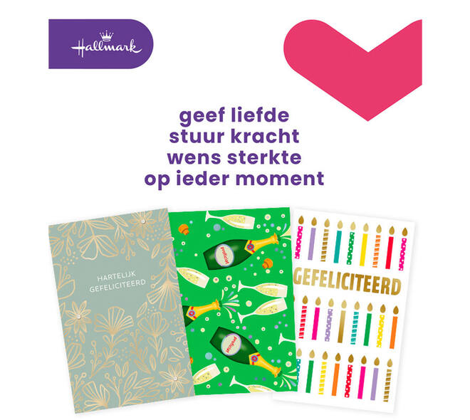 Wenskaart Hallmark Business Box verjaardag navulset à 6 stuks