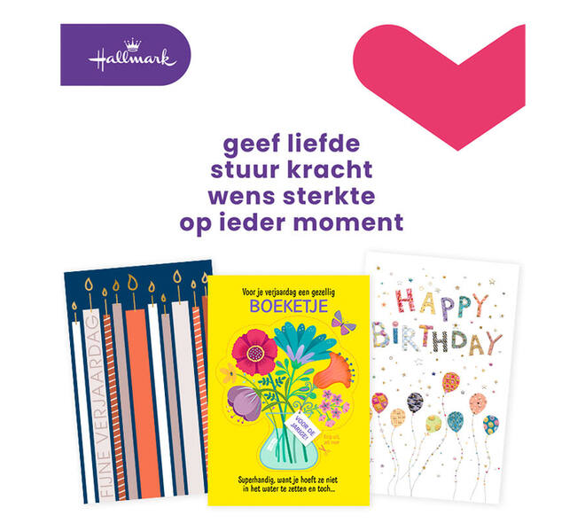 Wenskaart Hallmark Business Box verjaardag navulset à 12 stuks