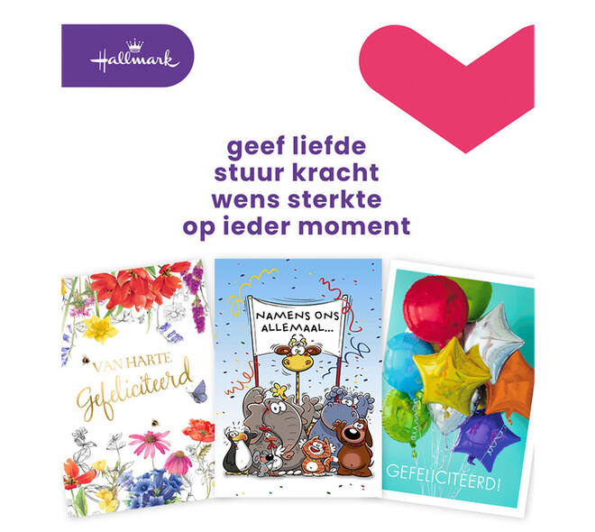 Wenskaart Hallmark Business Box verjaardag A4 navulset à 8 stuks