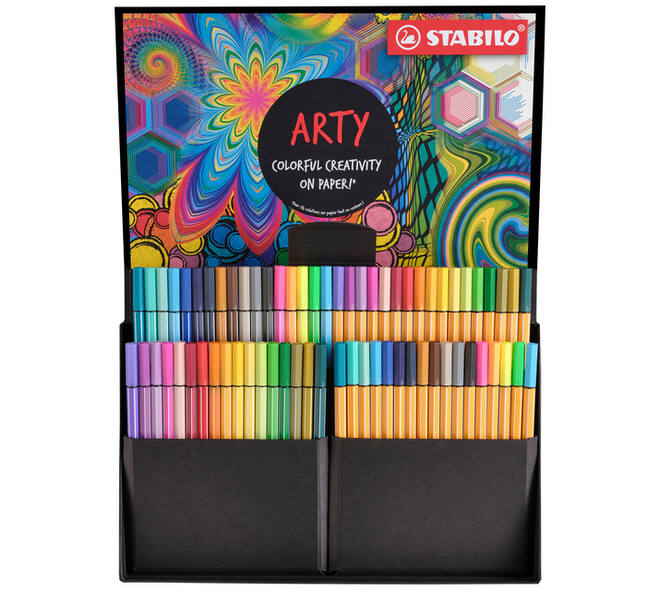 Fineliner STABILO point 88 & Pen 68  Arty creative ass luxe box 68st