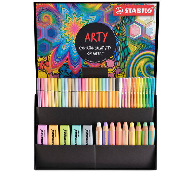 Creative set Stabilo 77/6 Arty colorful creative pastel mix 50 stuks