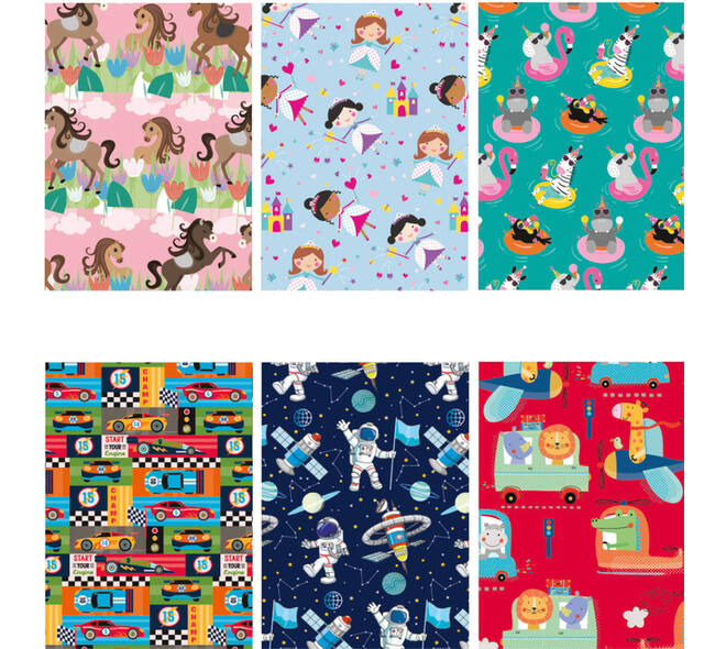 Inpakpapier IG Group Kids 200x70cm assorti