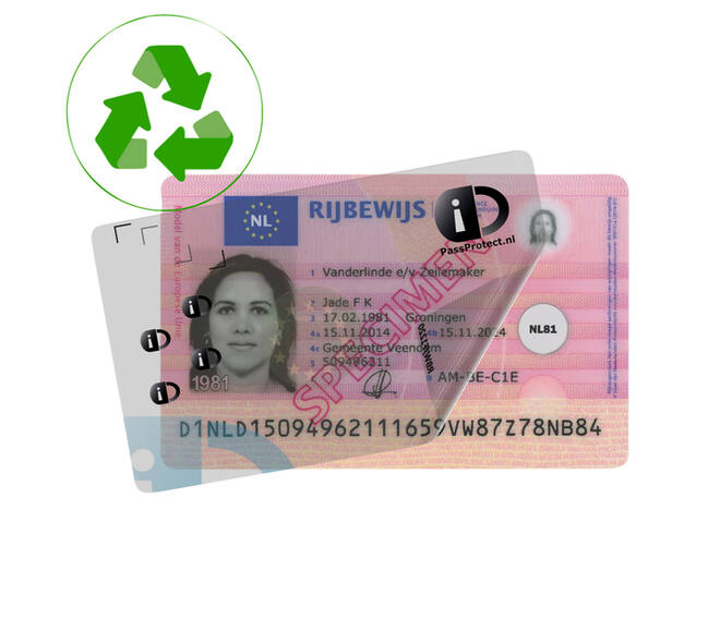 Beschermfolie PassProtect voor rijbewijs