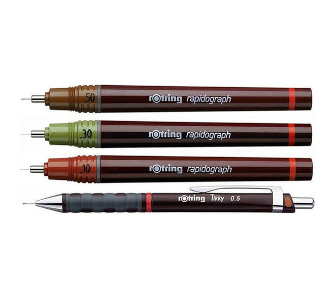 Tekenset rOtring Isograph Master 10-delig