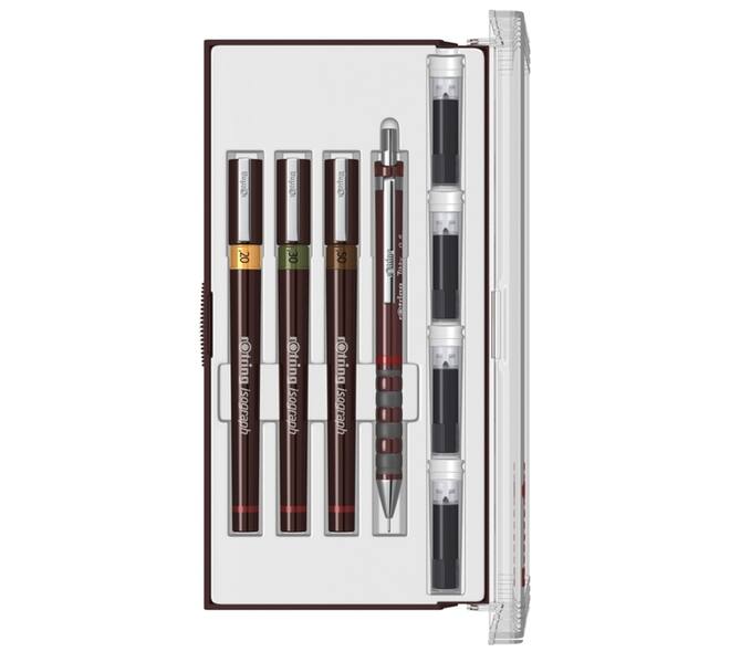 Tekenset rOtring Isograph Junior 4-delig
