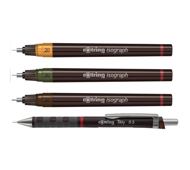 Tekenset rOtring Isograph Junior 4-delig