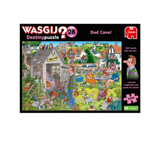 Puzzel Wasgij Destiny 28 De Mancave Van Pa! 1000 stukjes