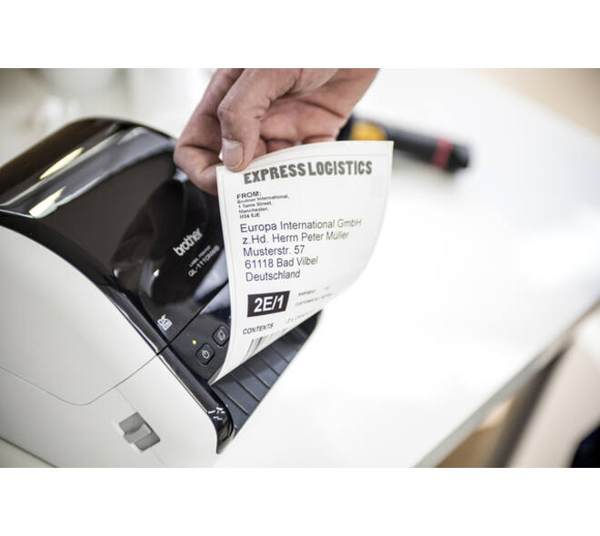 Labelprinter Brother DK QL-1110NWBc desktop 103,6mm wit