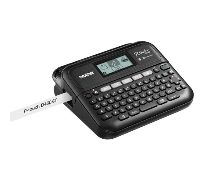 Labelprinter Brother P-touch TZe PT-D460BT desktop qwerty 18mm zwart in koffer