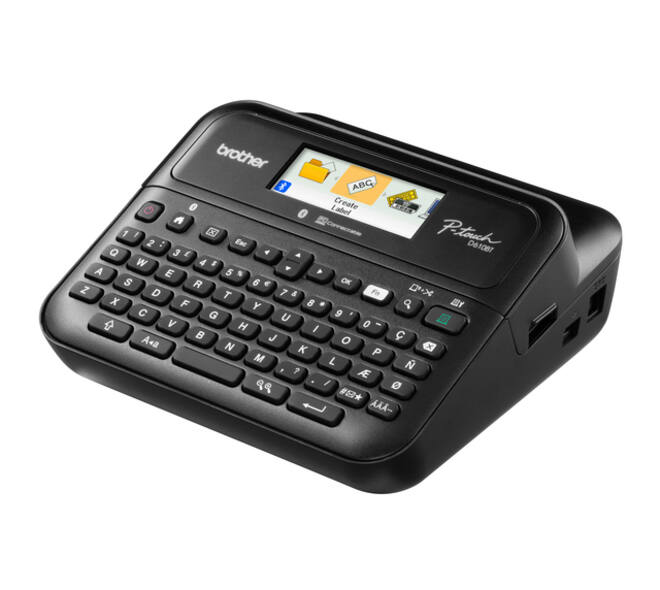 Labelprinter Brother P-touch TZe PT-D610BT desktop qwerty 24mm zwart in koffer