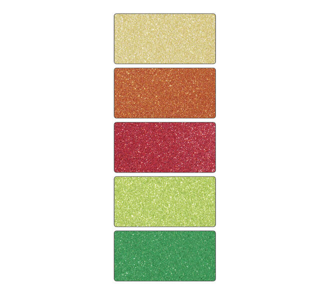 Glitterkarton Folia 50x70cm 300gr 5 vel oriental assorti