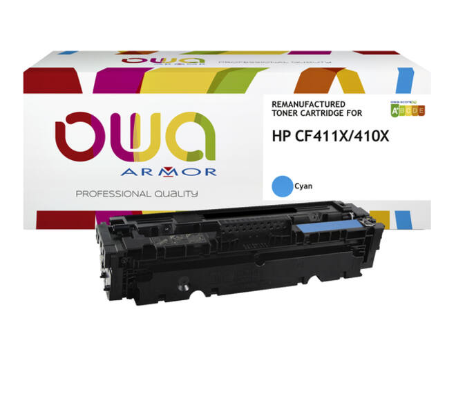 Tonercartridge OWA alternatief tbv HP CF411X blauw