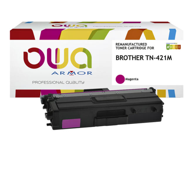 Toner OWA alternatief tbv Brother TN-421M rood