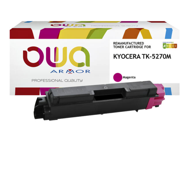 Toner OWA alternatief tbv Kyocera TK-5270M rood