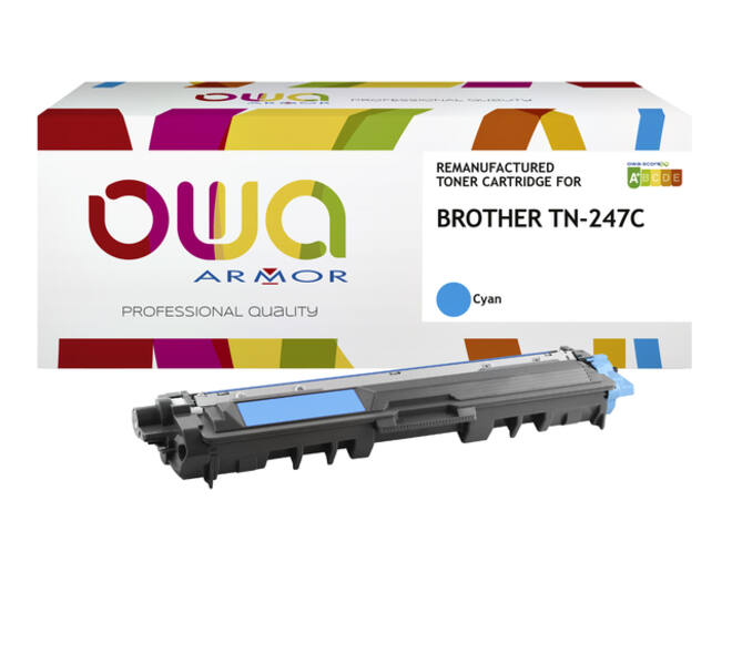 Toner OWA alternatief tbv Brother TN-247C blauw
