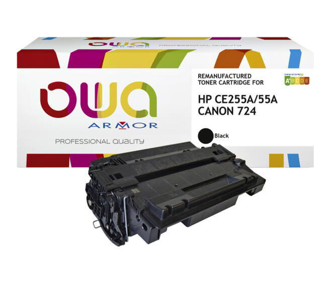Tonercartridge OWA alternatief tbv HP CE255A zwart