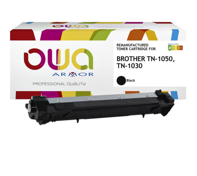 Toner OWA alternatief tbv Brother TN-1050BK zwart