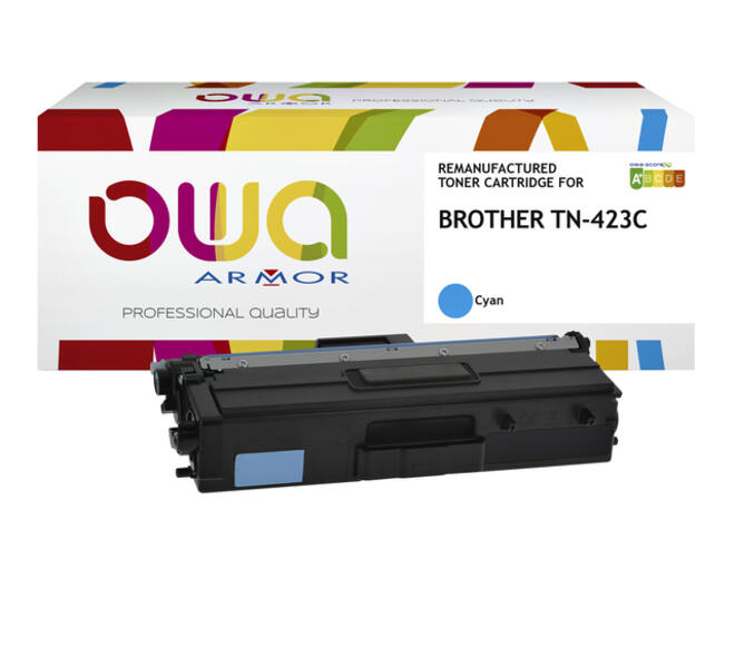 Toner OWA alternatief tbv Brother TN-423C blauw