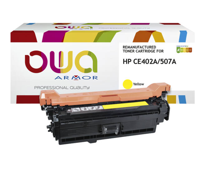 Tonercartridge OWA alternatief tbv HP CE402A geel