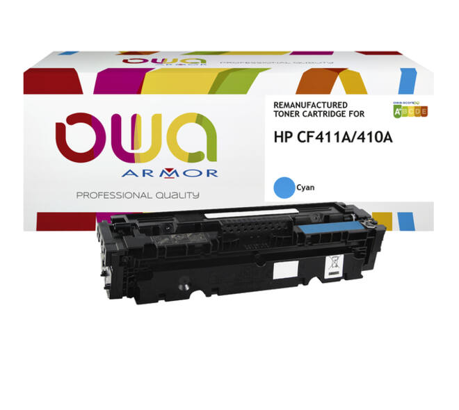 Tonercartridge OWA alternatief tbv HP CF411A blauw