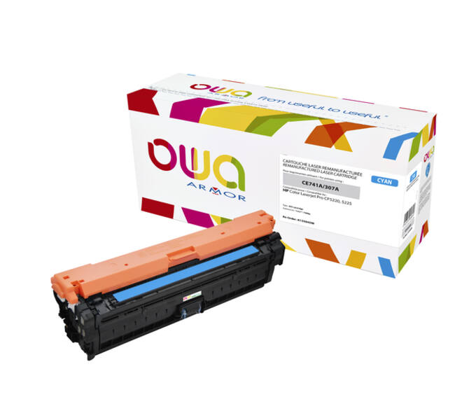 Tonercartridge OWA alternatief tbv HP CE741A blauw
