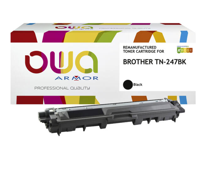 Toner OWA alternatief tbv Brother TN-247BK zwart