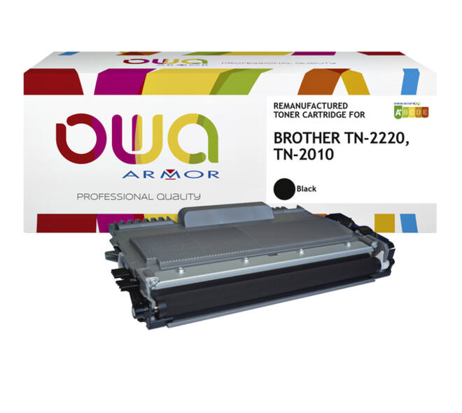 Toner OWA alternatief tbv Brother TN-2220BK zwart