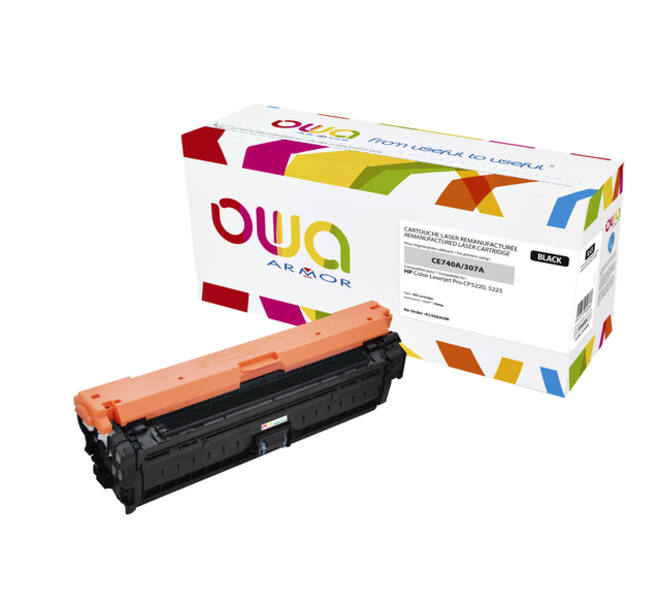 Tonercartridge OWA alternatief tbv HP CE740A zwart