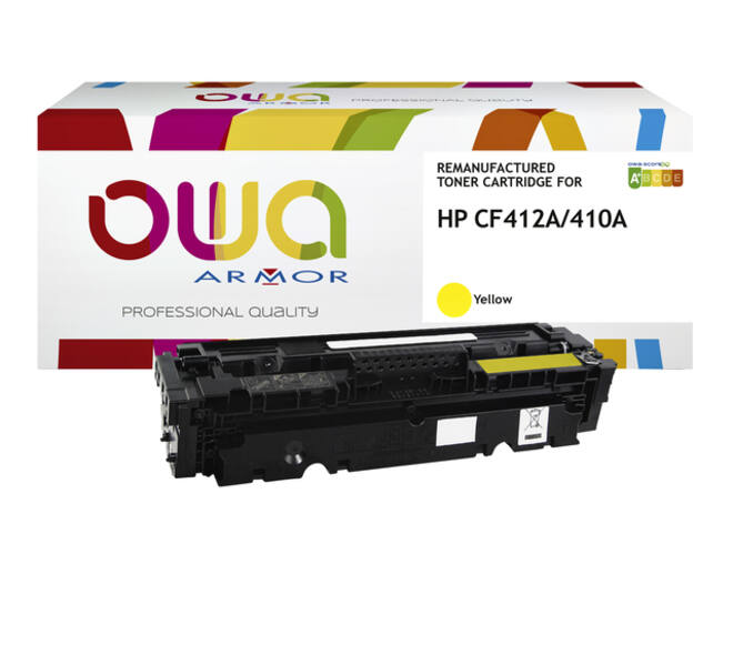 Tonercartridge OWA alternatief tbv HP CF412A geel