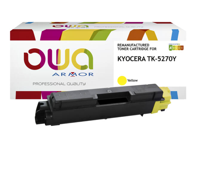 Toner OWA alternatief tbv Kyocera TK-5270Y geel
