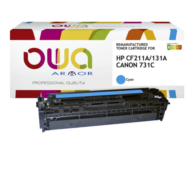 Tonercartridge OWA alternatief tbv HP CF211A blauw