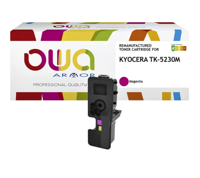 Toner OWA alternatief tbv Kyocera TK-5230M rood