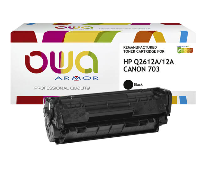 Tonercartridge OWA alternatief tbv HP Q2612A zwart