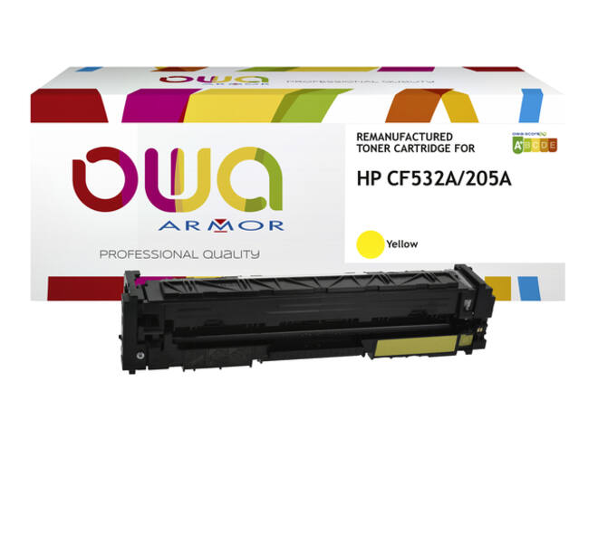 Tonercartridge OWA alternatief tbv HP CF532A geel
