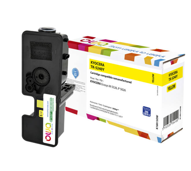 Toner OWA alternatief tbv Kyocera TK-5240Y geel